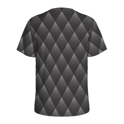 Dot Geometric Triangle Pattern Print Men's Sports T-Shirt