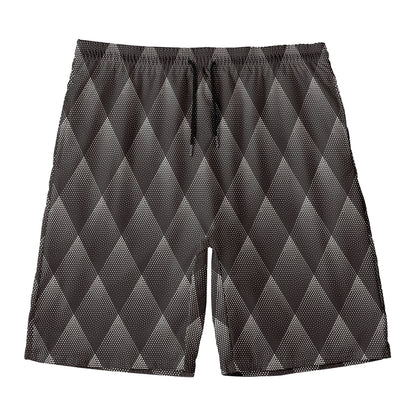 Dot Geometric Triangle Pattern Print Men's Swim Trunks