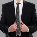 Dot Geometric Triangle Pattern Print Necktie
