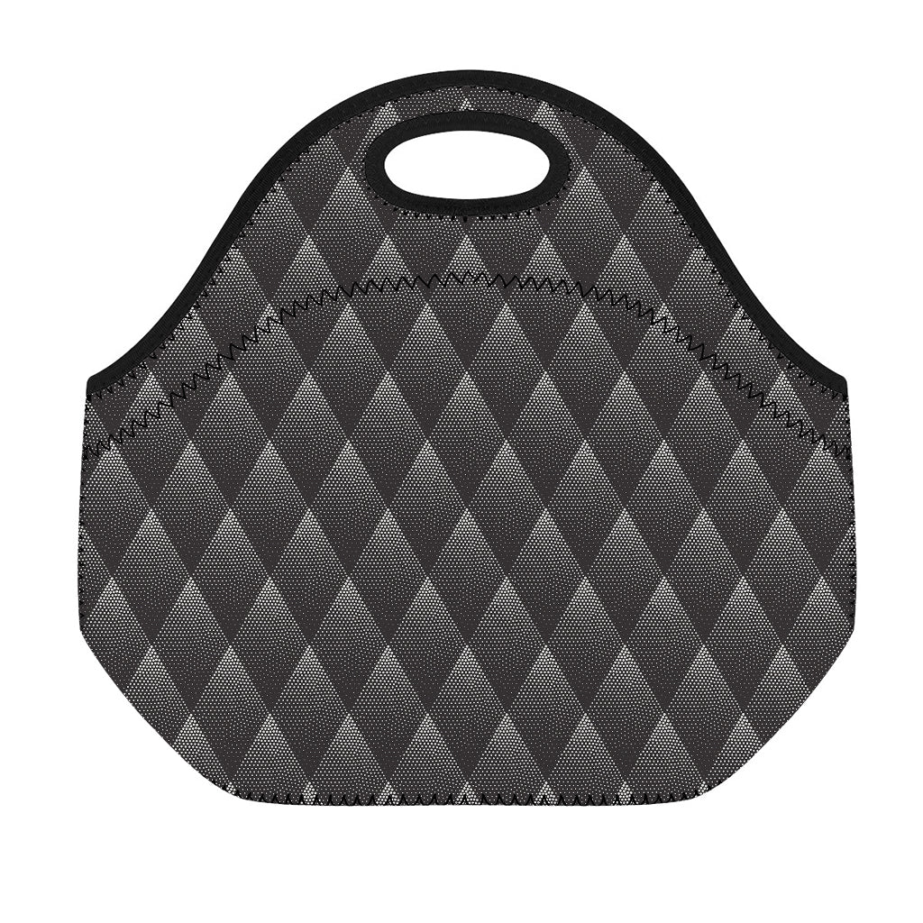 Dot Geometric Triangle Pattern Print Neoprene Lunch Bag