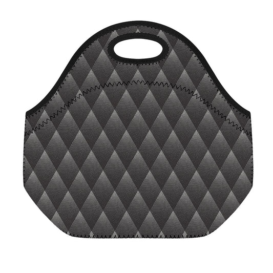 Dot Geometric Triangle Pattern Print Neoprene Lunch Bag