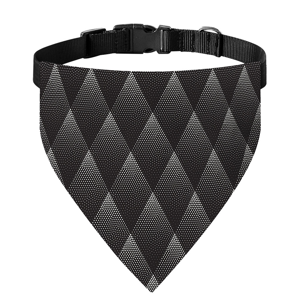 Dot Geometric Triangle Pattern Print Over The Collar Dog Bandana