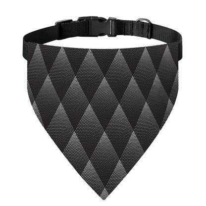 Dot Geometric Triangle Pattern Print Over The Collar Dog Bandana