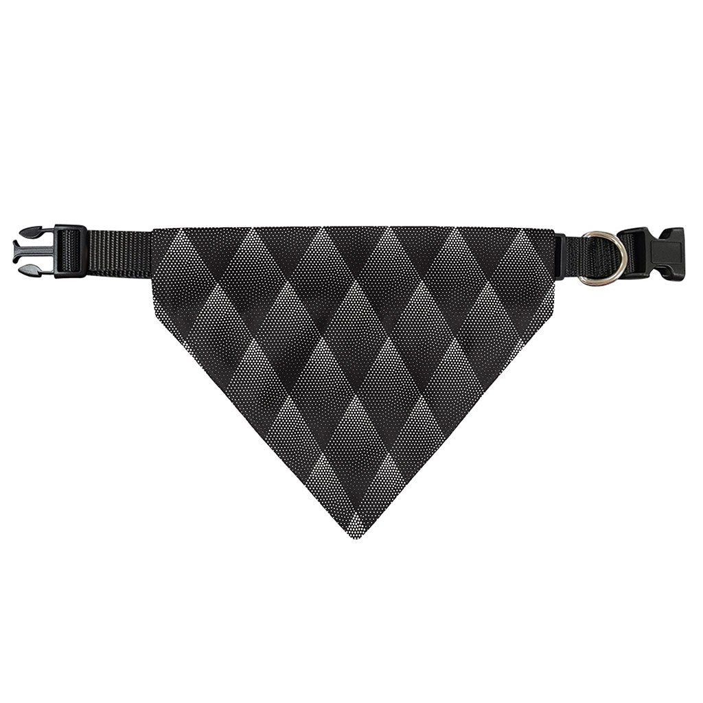 Dot Geometric Triangle Pattern Print Over The Collar Dog Bandana