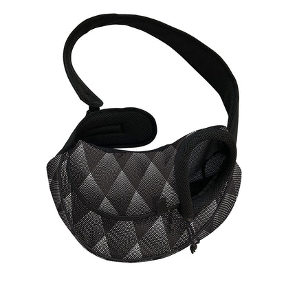 Dot Geometric Triangle Pattern Print Pet Sling Carrier