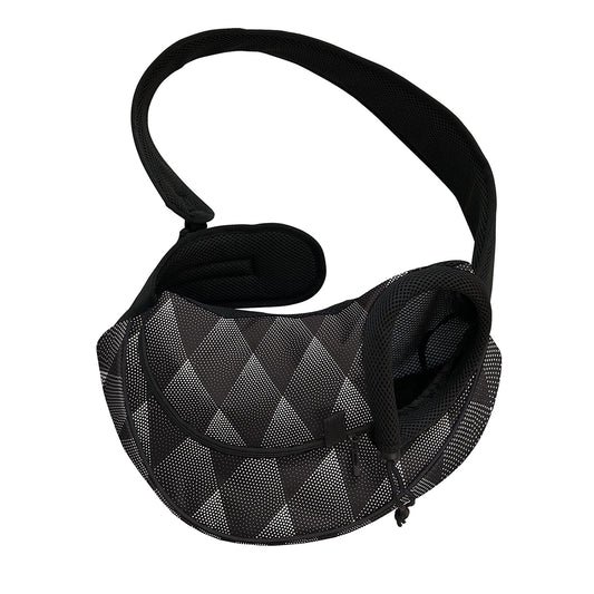 Dot Geometric Triangle Pattern Print Pet Sling Carrier