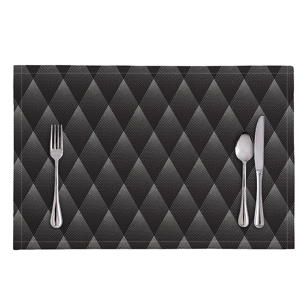 Dot Geometric Triangle Pattern Print Placemat