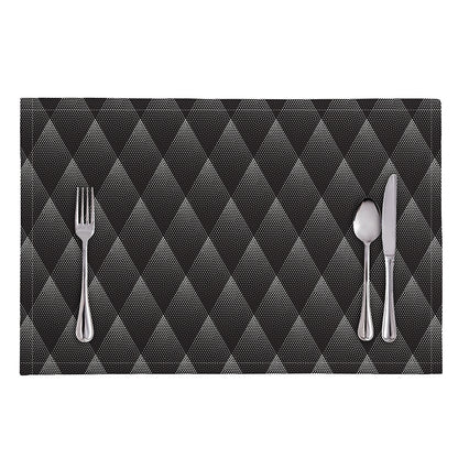 Dot Geometric Triangle Pattern Print Placemat