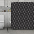 Dot Geometric Triangle Pattern Print Polyester Shower Curtain