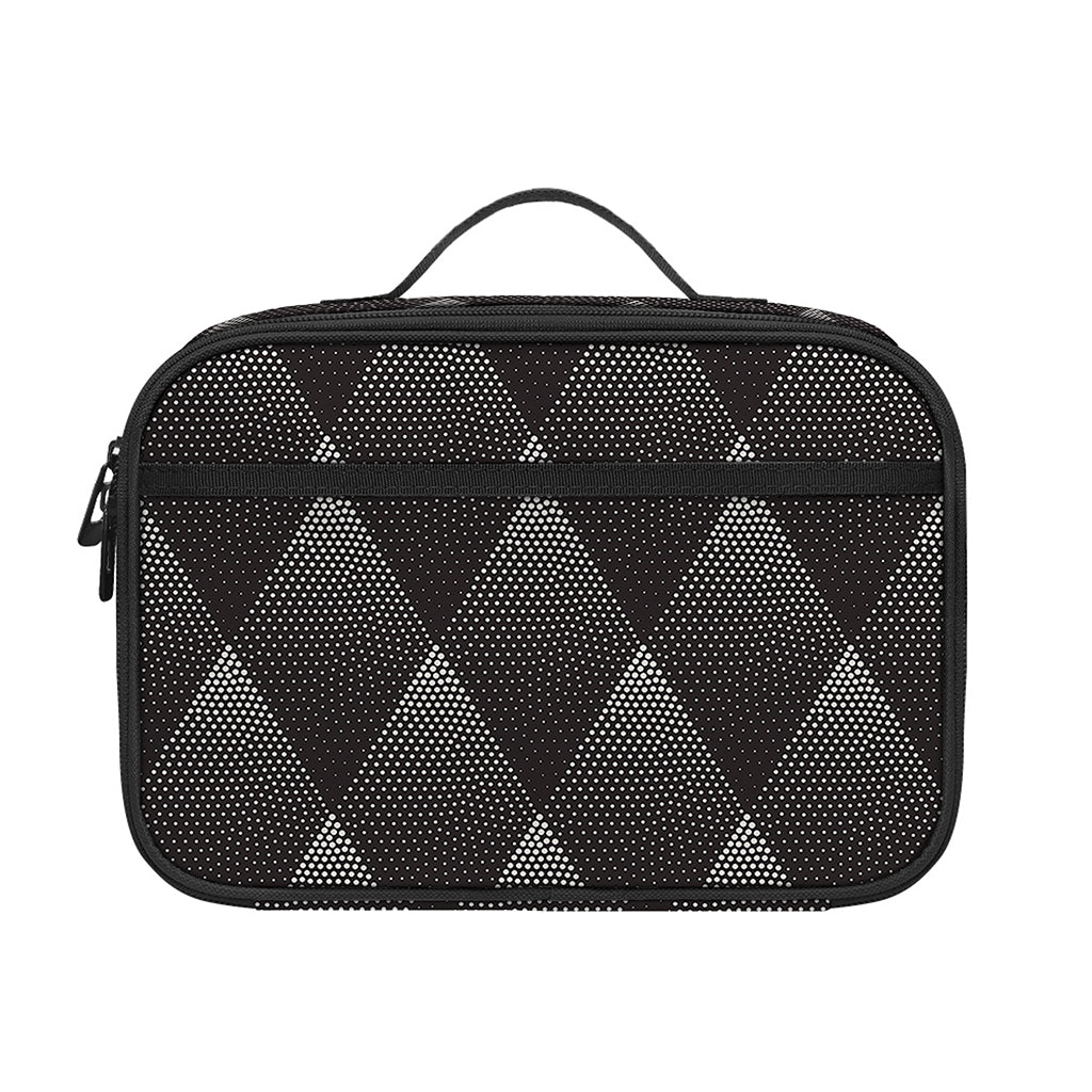 Dot Geometric Triangle Pattern Print Portable Lunch Bag