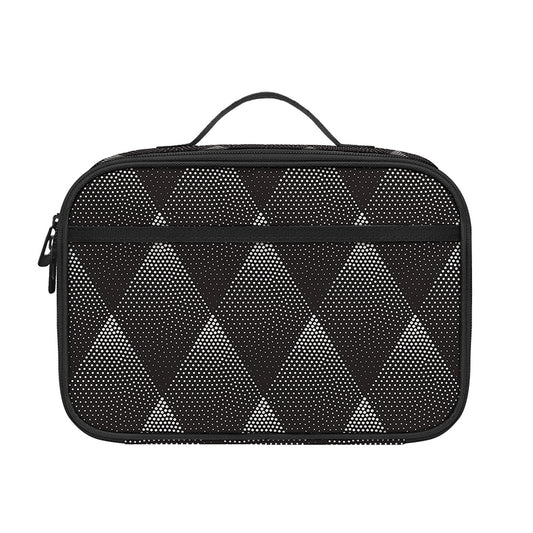 Dot Geometric Triangle Pattern Print Portable Lunch Bag