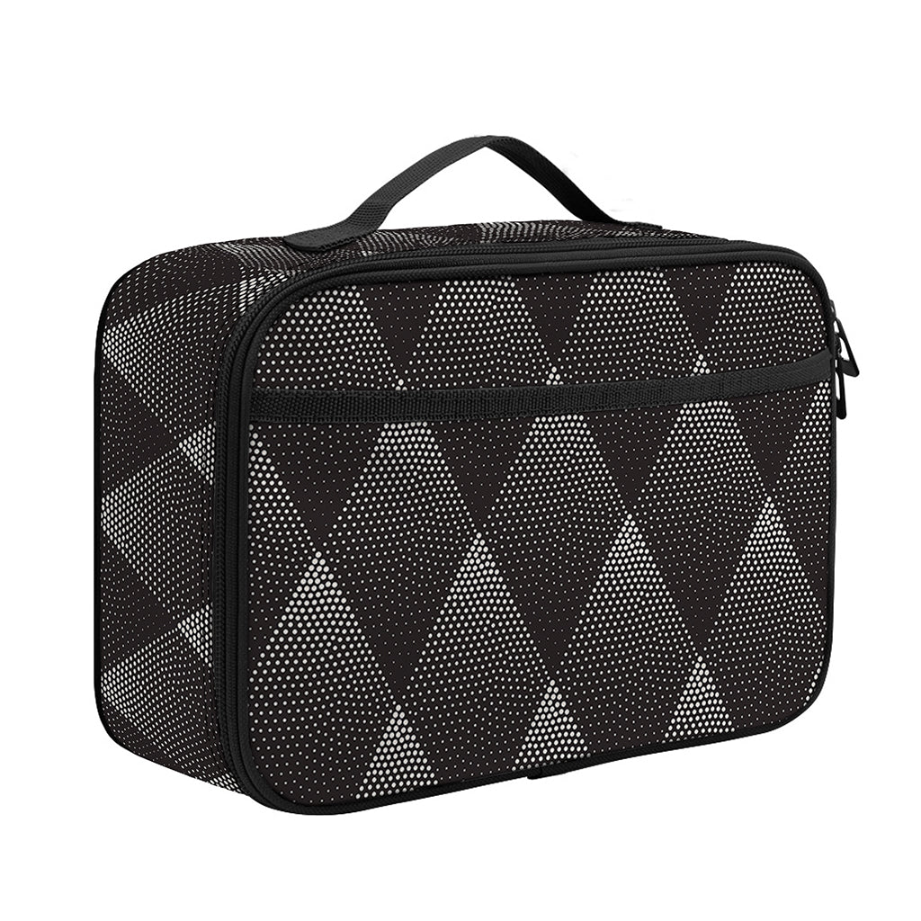 Dot Geometric Triangle Pattern Print Portable Lunch Bag