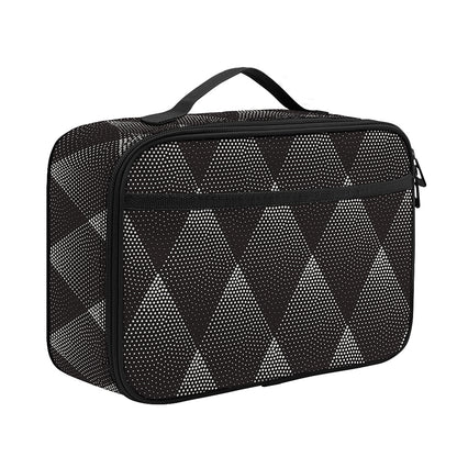 Dot Geometric Triangle Pattern Print Portable Lunch Bag