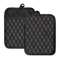 Dot Geometric Triangle Pattern Print Pot Holders With Pocket
