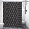 Dot Geometric Triangle Pattern Print Premium Shower Curtain