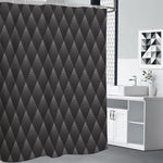 Dot Geometric Triangle Pattern Print Premium Shower Curtain