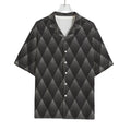 Dot Geometric Triangle Pattern Print Rayon Hawaiian Shirt