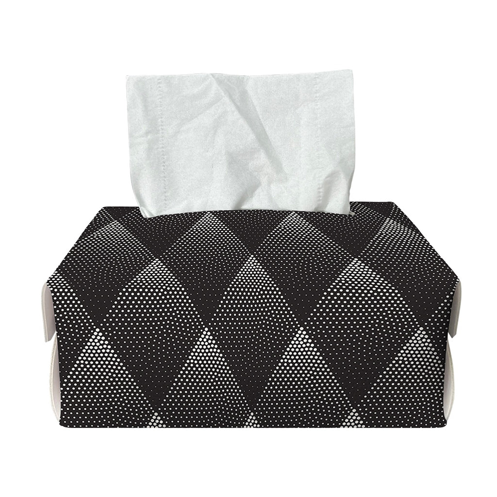 Dot Geometric Triangle Pattern Print Rectangle Tissue Box Cover