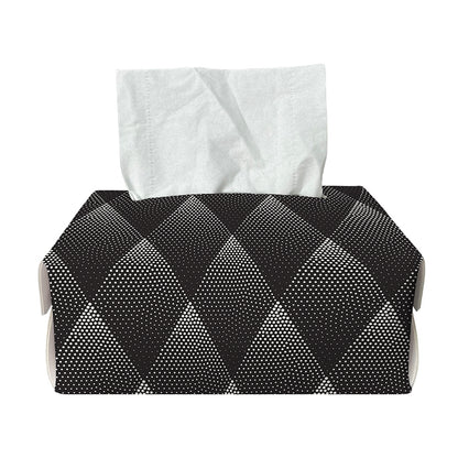 Dot Geometric Triangle Pattern Print Rectangle Tissue Box Cover