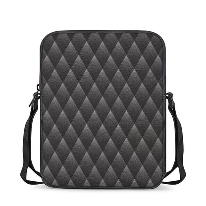Dot Geometric Triangle Pattern Print Rectangular Crossbody Bag