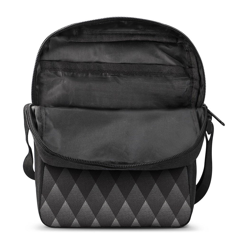 Dot Geometric Triangle Pattern Print Rectangular Crossbody Bag