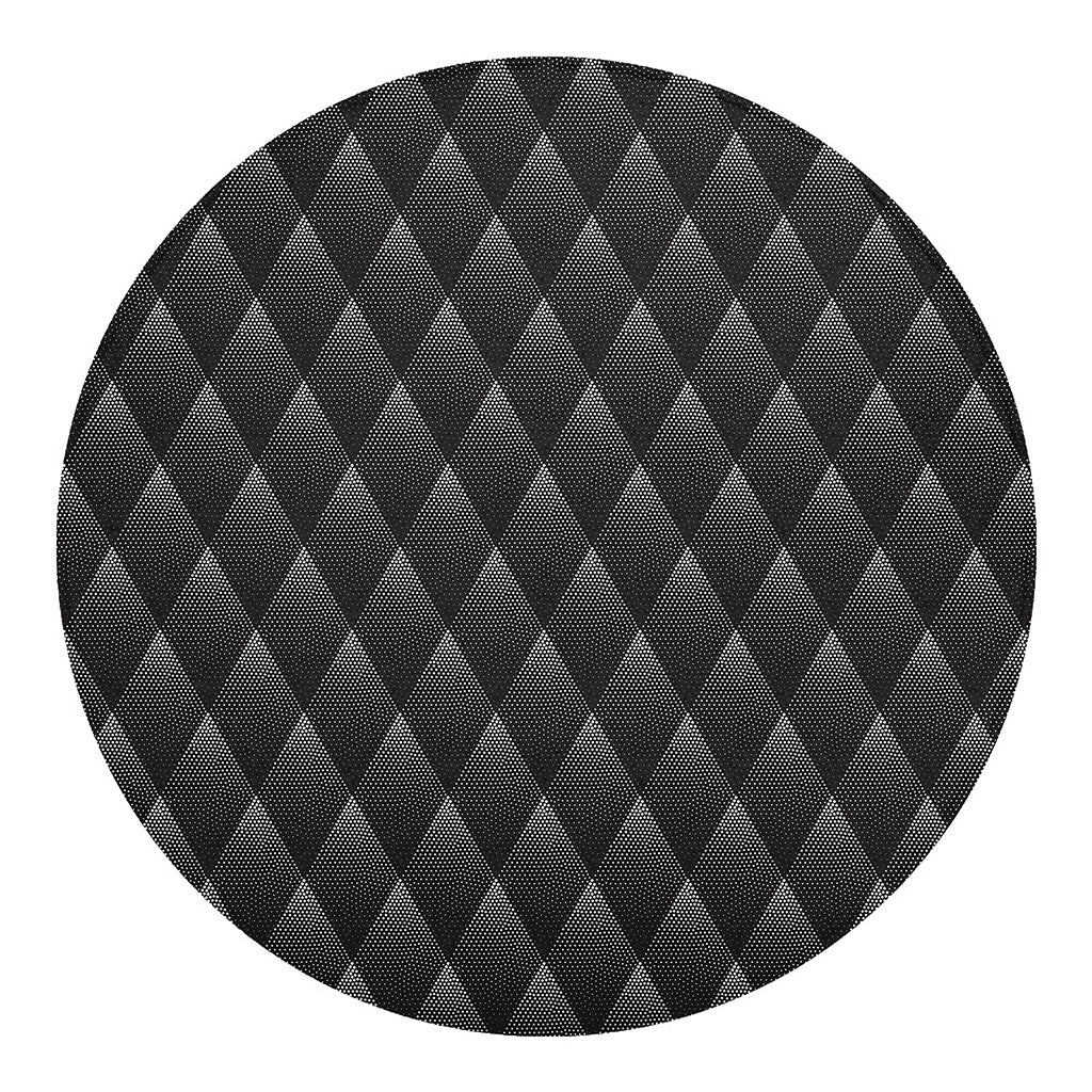 Dot Geometric Triangle Pattern Print Round Blanket