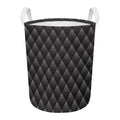 Dot Geometric Triangle Pattern Print Round Laundry Basket