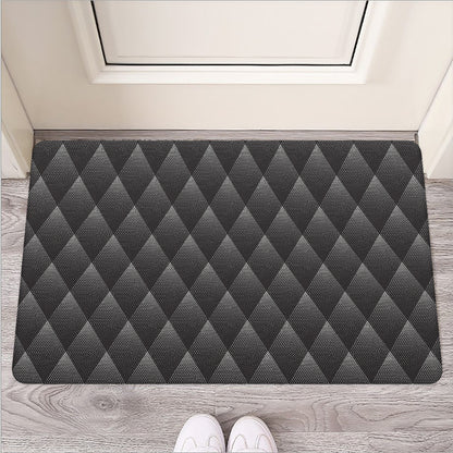 Dot Geometric Triangle Pattern Print Rubber Doormat