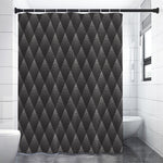 Dot Geometric Triangle Pattern Print Shower Curtain