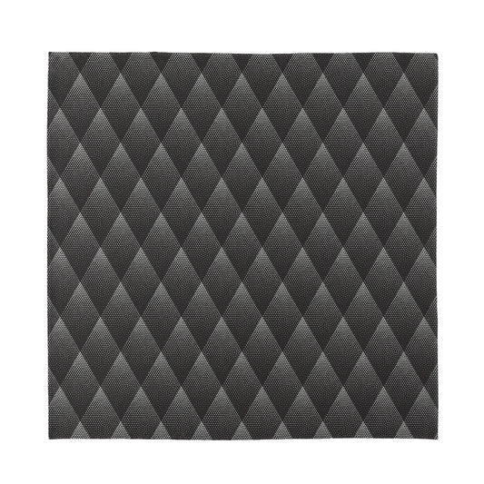 Dot Geometric Triangle Pattern Print Silk Bandana
