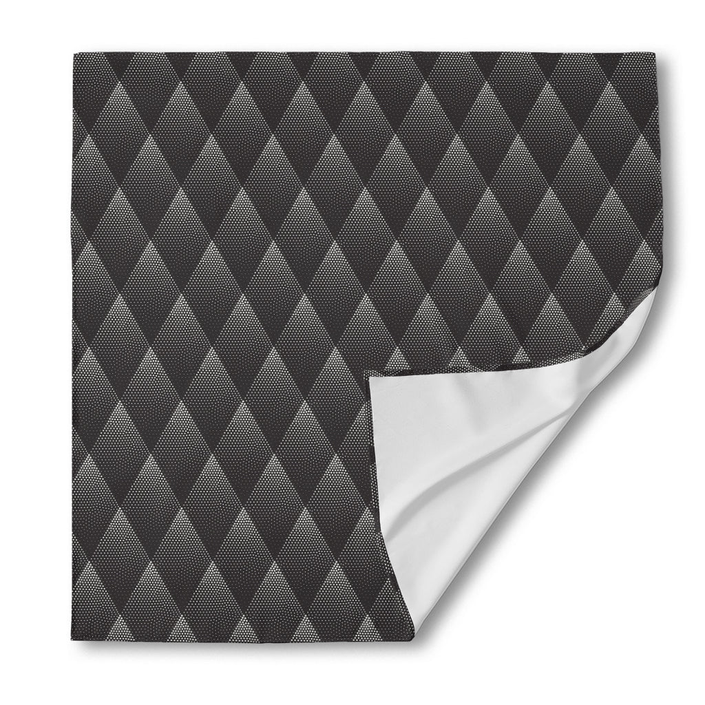 Dot Geometric Triangle Pattern Print Silk Bandana