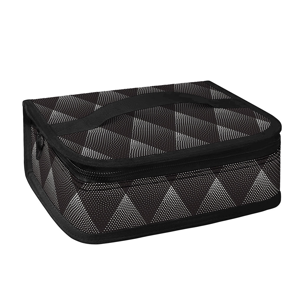 Dot Geometric Triangle Pattern Print Small Lunch Bag