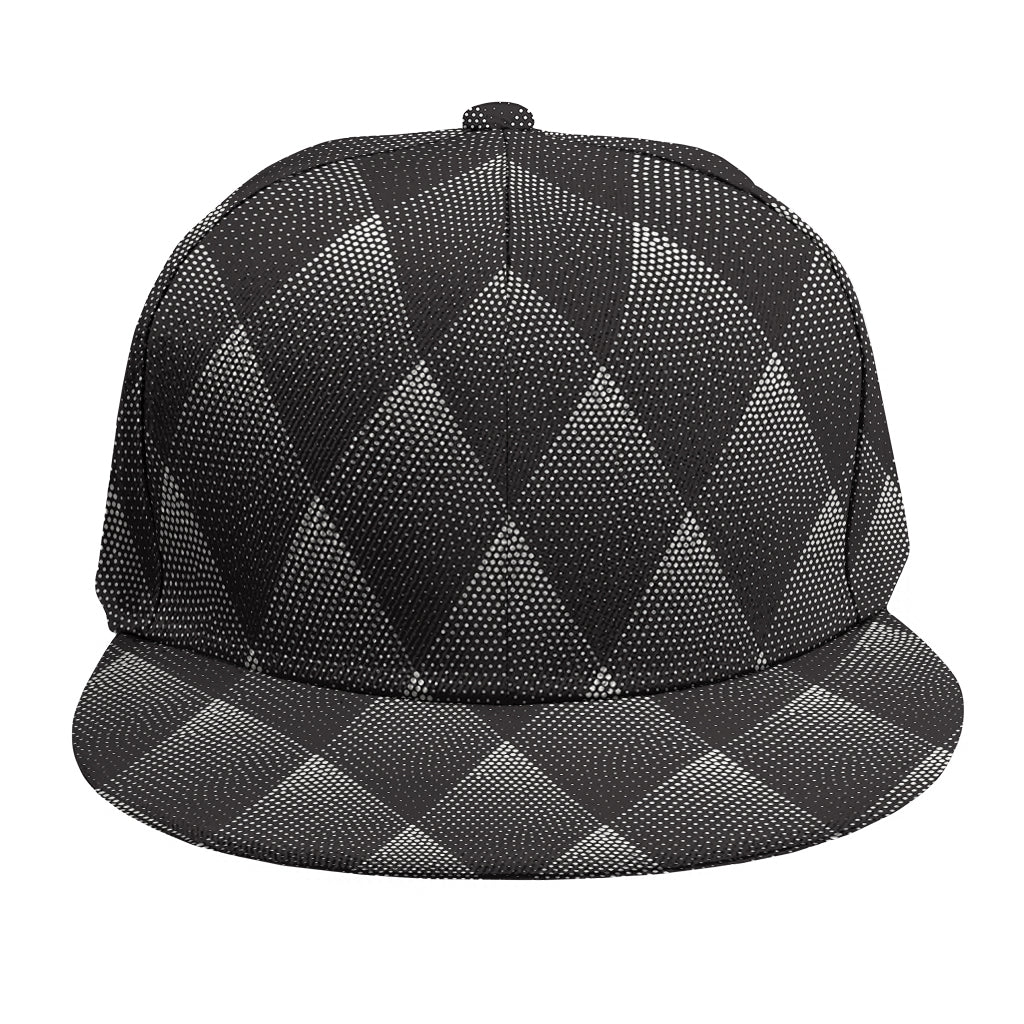 Dot Geometric Triangle Pattern Print Snapback Cap