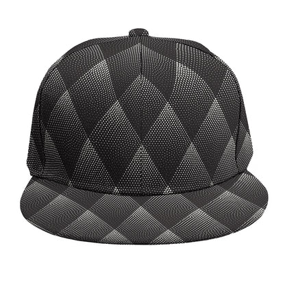 Dot Geometric Triangle Pattern Print Snapback Cap