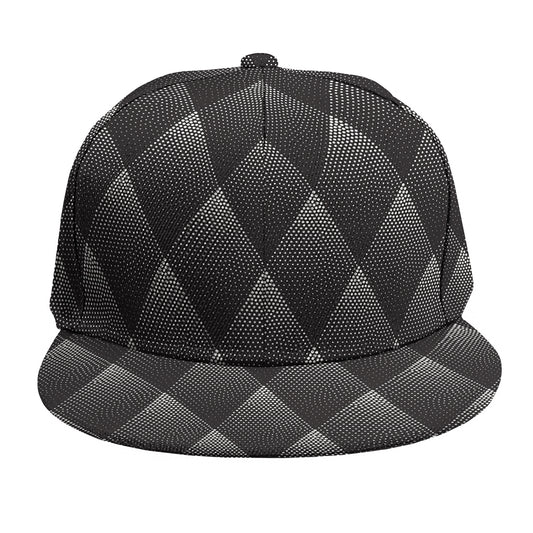 Dot Geometric Triangle Pattern Print Snapback Cap