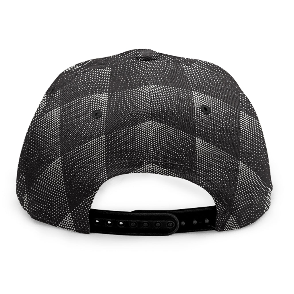 Dot Geometric Triangle Pattern Print Snapback Cap