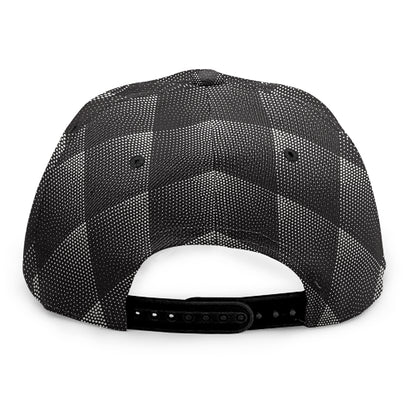 Dot Geometric Triangle Pattern Print Snapback Cap