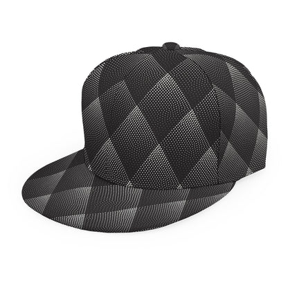 Dot Geometric Triangle Pattern Print Snapback Cap