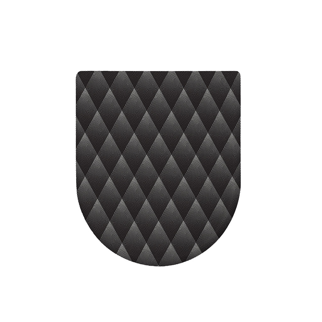Dot Geometric Triangle Pattern Print Toilet Lid Cover
