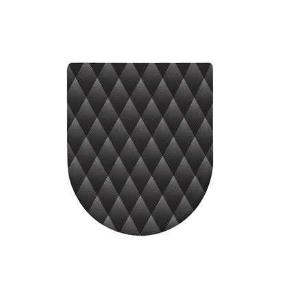 Dot Geometric Triangle Pattern Print Toilet Lid Cover