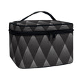 Dot Geometric Triangle Pattern Print Travel Makeup Bag