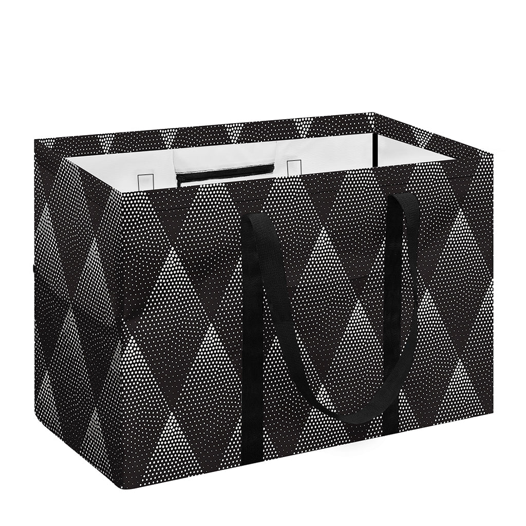 Dot Geometric Triangle Pattern Print Utility Tote Bag
