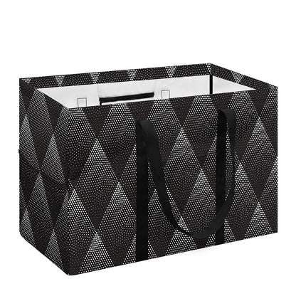 Dot Geometric Triangle Pattern Print Utility Tote Bag