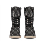 Dot Geometric Triangle Pattern Print Winter Boots