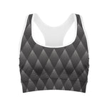 Dot Geometric Triangle Pattern Print Women's Sports Bra