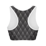 Dot Geometric Triangle Pattern Print Women's Sports Bra