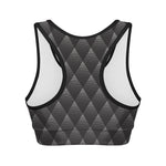 Dot Geometric Triangle Pattern Print Women's Sports Bra