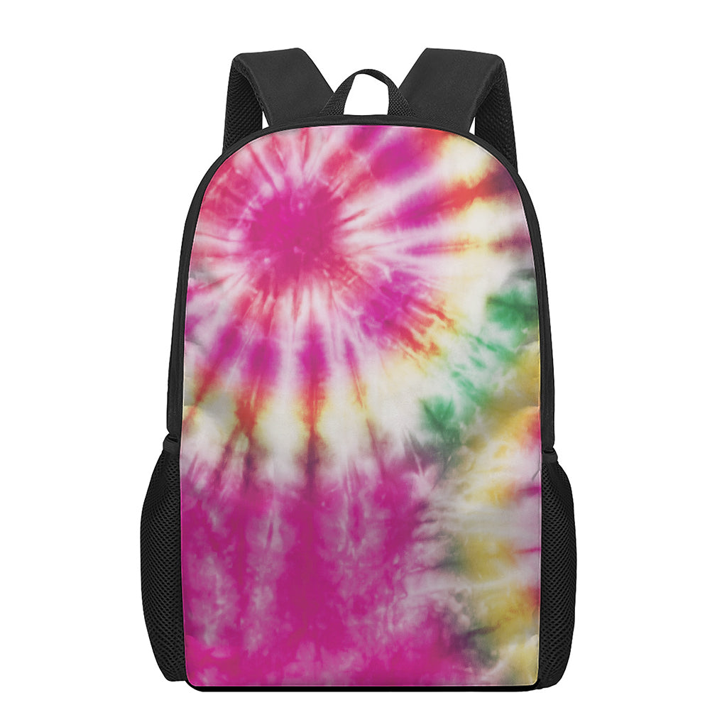 Double Tie Dye Print 17 Inch Backpack