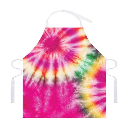 Double Tie Dye Print Adjustable Apron