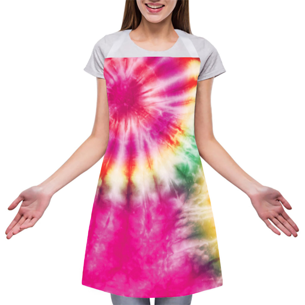 Double Tie Dye Print Adjustable Apron